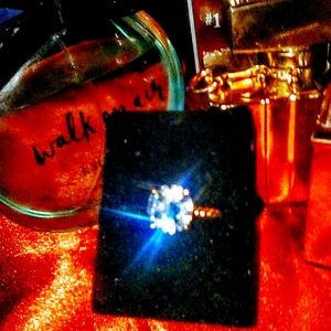 14K Gold Plated Cubic Zirconia Bold Statement Ring